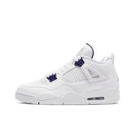 Scarpe Jr 4 white purple button